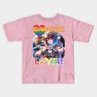 Kawaii, Anime Girl, Galactic Lover  | Catsie Cat Kids T-Shirt